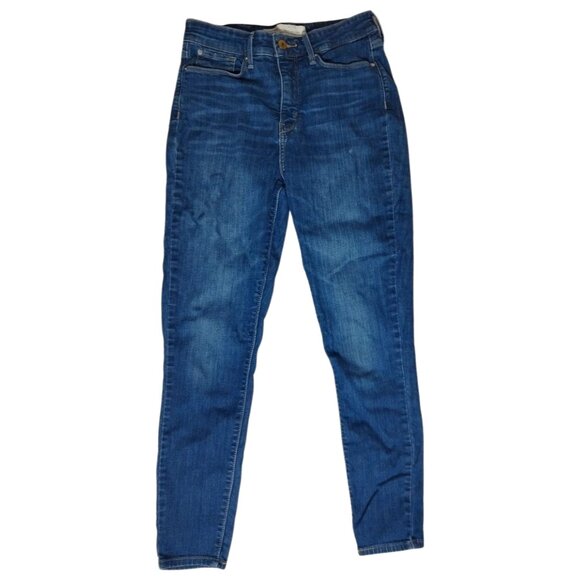 Levi's Signature Women's Jeans - Size 8 W29 - Blue Denim  High Rise Ankle Skinny - Picture 2 of 11